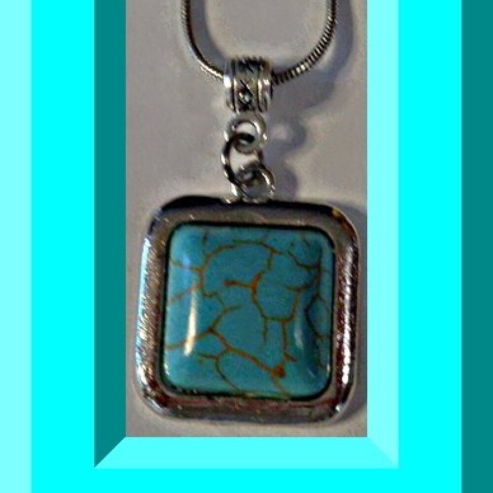 Tibetan Silver & Turquoise Necklace Native Ethnic Tribal Bohemian Design